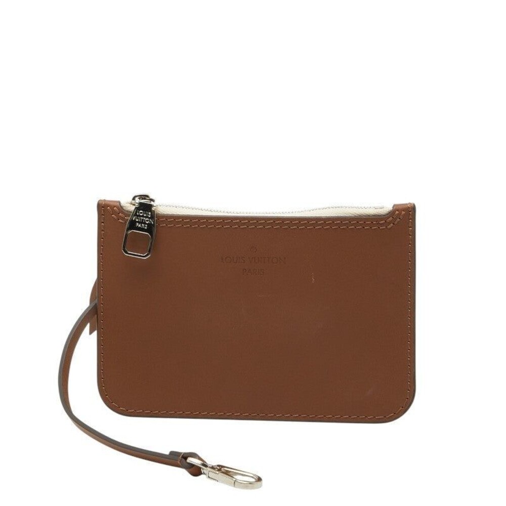 Louis Vuitton Mahina Leather Hina Pouch Brown